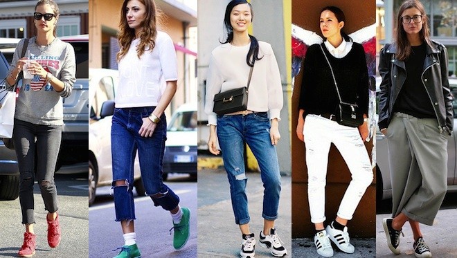 pantalon-court-sneakers-tendance